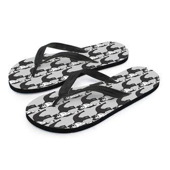 Pitbull Print Men's Flip Flops | Newhawaiianshirts AU