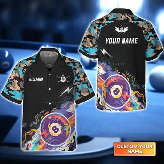 Pool 8 Ball Black Blue Watercolor Hawaiian Shirt For Billiard Player, Billiard team shirt, Billiard player | Newhawaiianshirts AU