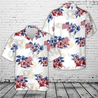 Red White And Blue, Of July Hawaiian Shirt | Newhawaiianshirts DE