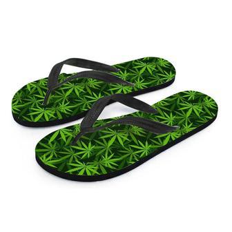 Reggae Leaf Rasta Men's Flip Flops | Newhawaiianshirts CA