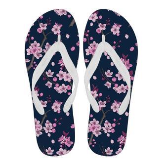 Sakura Cherry Blossom Men & Women Flip Flops | Newhawaiianshirts DE