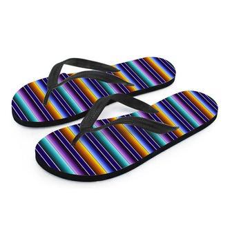 Serape Men's Flip Flops | Newhawaiianshirts CA