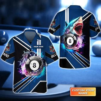 Shark Billiard Team Pool 8 Ball Hawaiian Shirt, Billiard team shirt, Billiard shirt for men and women | Newhawaiianshirts CA