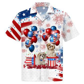 Shih Tzu Independence Hawaiian Shirt Gift For Shih Tzu Lovers | Newhawaiianshirts AU