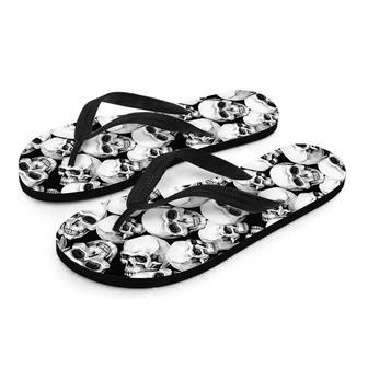 Skull Men's Flip Flops | Newhawaiianshirts DE