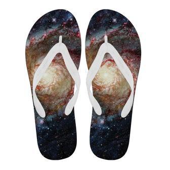 Space Milky Way Galaxy Print Men & Women Flip Flops | Newhawaiianshirts AU