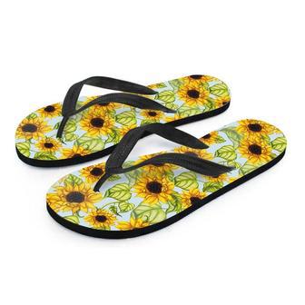 Sunflower Blue Men's Flip Flops | Newhawaiianshirts UK