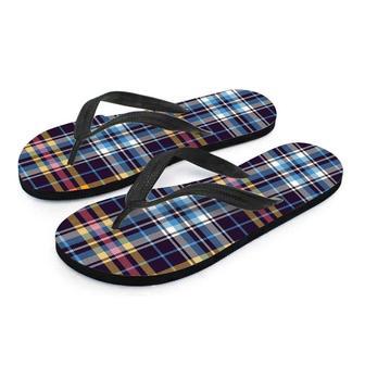 Tartan Plaid Men's Flip Flops | Newhawaiianshirts