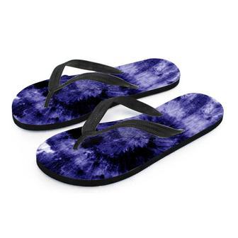 Tie Dye Blue Men's Flip Flops | Newhawaiianshirts UK