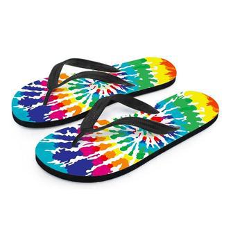 Tie Dye Men's Flip Flops | Newhawaiianshirts CA