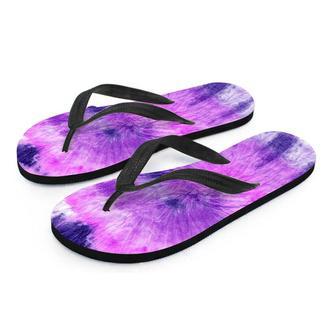 Tie Dye Purple Men's Flip Flops | Newhawaiianshirts