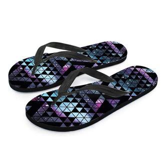 Triangle Galaxy Space Men's Flip Flops | Newhawaiianshirts