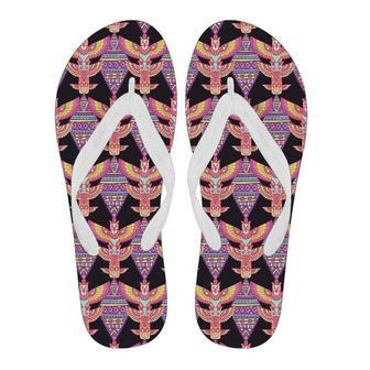 Tribal Aztec Native American Navajo Indians Print Men & Women Flip Flops | Newhawaiianshirts DE