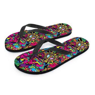 Tribal Trippy Men's Flip Flops | Newhawaiianshirts CA