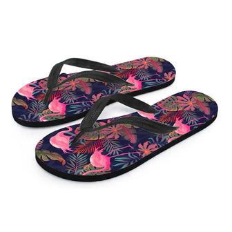 Tropical Flamingo Hawaiian Print Men's Flip Flops | Newhawaiianshirts UK