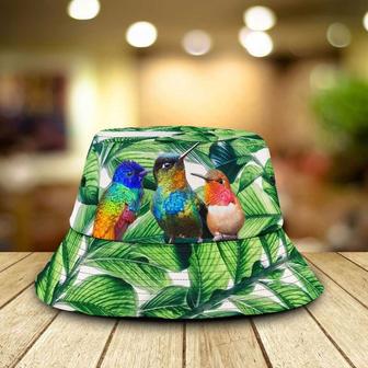 Tropical Forest Humming Bird Bucket Hat For Bird Addicts Gift for Men, Women | Newhawaiianshirts CA