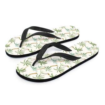 Tropical Palm Tree Hawaiian Print Men's Flip Flops | Newhawaiianshirts