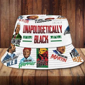 Unapologetically Black Famous African American Bucket Hat for Juneteenth Day Albany Movement | Newhawaiianshirts CA