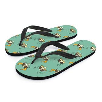 Viking Helmet Men's Flip Flops | Newhawaiianshirts CA