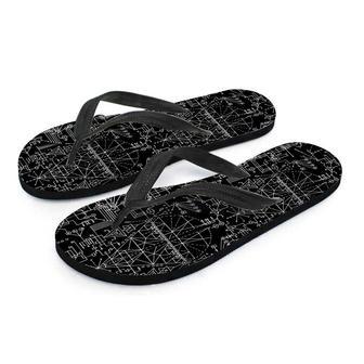 Witch Symbol Gothic Men's Flip Flops | Newhawaiianshirts DE