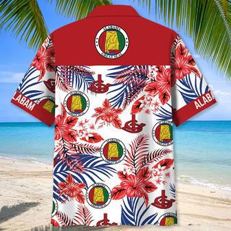 Alabama State Proud Hawaiian Shirt for Men, Women, Alabama Flag Summer Beach Shirt | Newhawaiianshirts UK