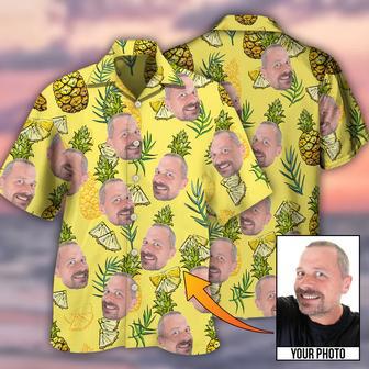 All Over Print Face Aloha Pineapple Custom Photo Hawaiian Shirt, Hawaiian Shirt for Men Women | Newhawaiianshirts DE