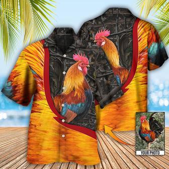 All Over Print Rooster Hawaiian Shirt, Chicken Rooster Beautiful Style Custom Photo Hawaiian Shirt Dilypod | Newhawaiianshirts UK