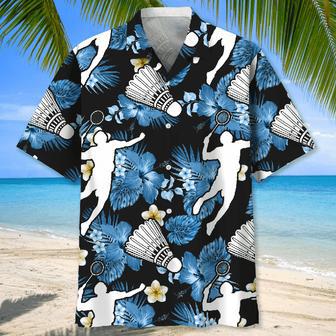 Badminton Nature Hawaiian Shirt Flowers Aloha Shirt for Men, Women, Badminton Lovers | Newhawaiianshirts CA