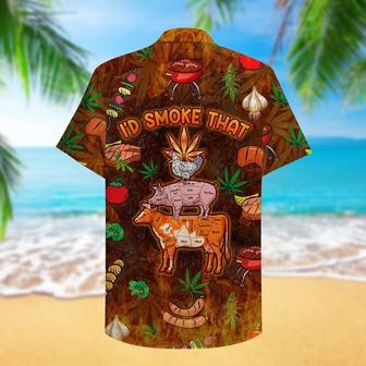 BBQ Hawaiian Shirt I'd Smoke That | Newhawaiianshirts CA