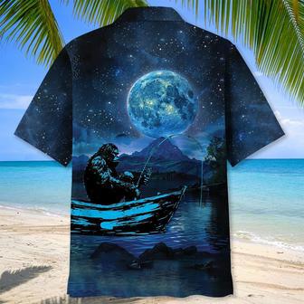 Bigfoot Fishing Relax Hawaiian Shirt for Men, Fishing Lovers Summer Shirt | Newhawaiianshirts