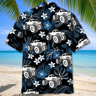 Blue Monster Truck Hawaiian Shirt for Men, Women, Monster Truck Summer Shirt | Newhawaiianshirts DE