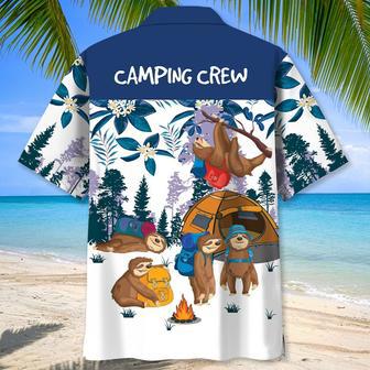 Camping Crew Sloths Hawaiian Shirt for Men, Women, Camping Lovers Uniform Shirt | Newhawaiianshirts AU