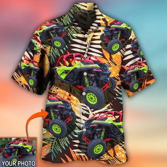 Car Polaris Pro Tropical Pattern Custom Photo Hawaiian Shirt, Personalized Hawaiian Shirt, Car Shirt | Newhawaiianshirts DE