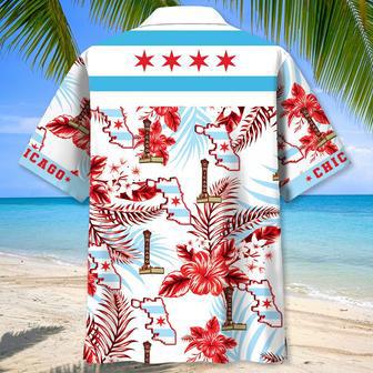 Chicago Proud Hawaiian Shirt for Men, Women, Chicago Tropical Hawaiian Summer Beach Shirt | Newhawaiianshirts UK