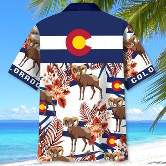 Colorado Proud Hawaiian Shirt for Men, Women, Colorado State Flag Hawaiian Summer Beach Shirt | Newhawaiianshirts DE