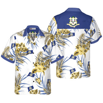 Connecticut State Proud Flowers Tropical Hawaiian Shirt for Men, Women, Connecticut State Summer Beach Shirt | Newhawaiianshirts