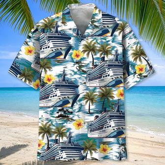 Cruise Tropical Hibiscus Aloha Hawaiian Shirt for Men, Women, Cruise Summer Beach Shirt | Newhawaiianshirts UK