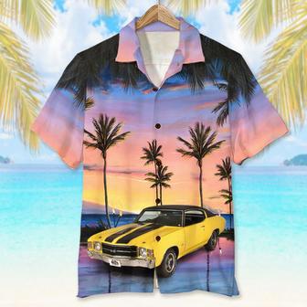 Custom Car Photo Hawaiian Shirt, Aloha Shirt, Sunset Beach Pattern, Hawaiian Shirt for Men, Women | Newhawaiianshirts CA