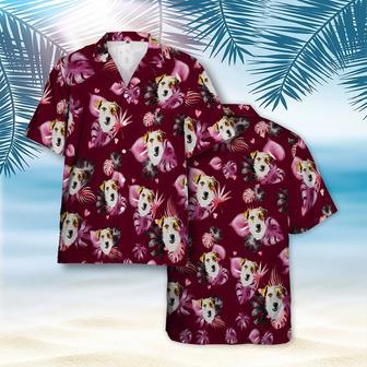 Custom Dog Hawaiian Shirt, Tropical Aloha Shirt With Pet Face, Custom Hawaiian Shirt for Men Women | Newhawaiianshirts CA