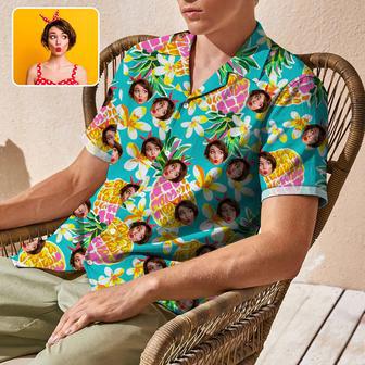 Custom Face Camp Collar Hawaiian Shirt Personalized Men Hawaiian Shirt Photo Tropical Aloha Shirt | Newhawaiianshirts DE