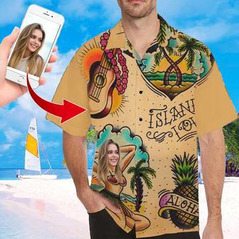 Custom Face Hawaiian Shirt Funny Face Photo Hawaiian Shirt for Husband Personalized Hawaiian Shirt Photo Tropical Aloha Shirt For Men | Newhawaiianshirts AU