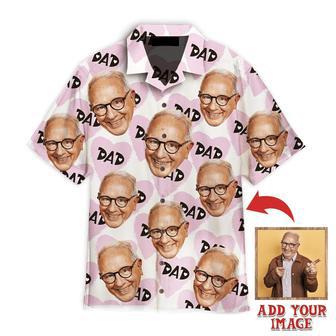 Custom Face Love Dad Happy Father Custom Hawaiian Shirt, Personalized Hawaiian Shirts, Custom Photo Hawaiian Shirt | Newhawaiianshirts UK