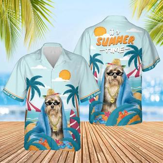 Custom Image Dog Summer Beach Hawaiian Shirt, Rich Dog Its Summer Time Hawaiian, Gift for Men Women Dog Lover | Newhawaiianshirts UK