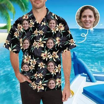 Custom Image Hawaiian Shirt with Photo Lily Flowers Unisex Create Your Own Hawaiian Shirt | Newhawaiianshirts DE