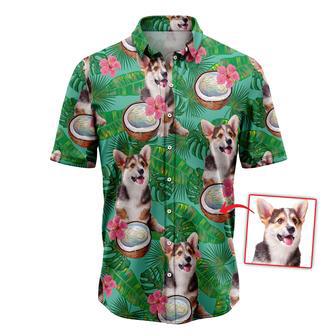 Custom Photo Dog Coconut Tropical Hawaiian Shirt, Shirt for Men Women, Gift for Dog Lover | Newhawaiianshirts DE