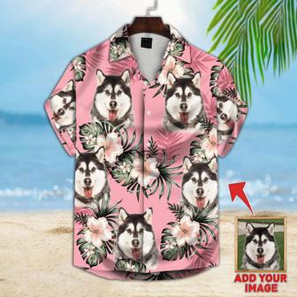 Custom Photo Dog floral Pattern Aloha Hawaiian Shirt, Gift for Dog lovers, Summer Dog Hawaiian shirt For Men, Women | Newhawaiianshirts DE