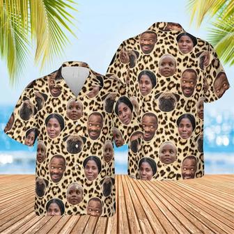 Custom Photo Family Leopard Skin Funny Hawaiian, Idea Shirt for Family in Summer, Custom Image Hawaiian Shirt | Newhawaiianshirts AU