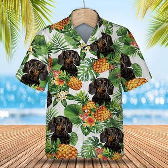 Dachshund Tropical Pattern Hawaiian Shirt , Summer Beach Shirt Gift For Dog Lovers | Newhawaiianshirts DE