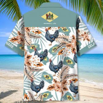 Delaware Proud Hawaiian Shirt for Men, Women, Delaware Tropical Hawaiian Summer Beach Shirt | Newhawaiianshirts AU