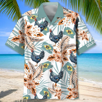 Delaware Proud Hawaiian Shirt for Men, Women, Delaware Tropical Hawaiian Summer Beach Shirt | Newhawaiianshirts